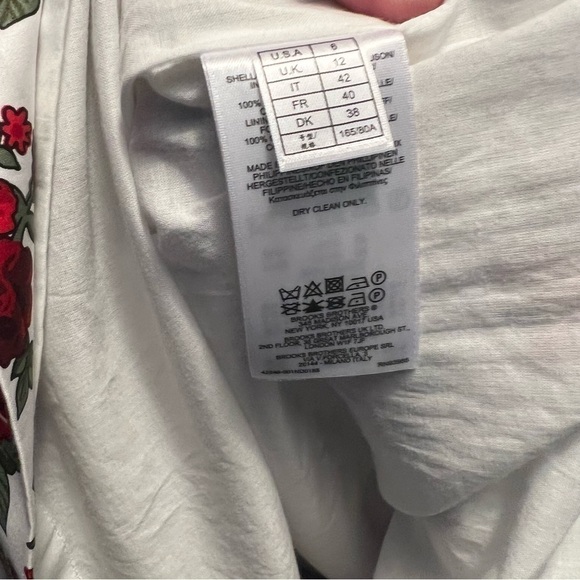 COPY BROOKS BROTHERS Stunning Red Floral Print Dress Size 6 - Picture 7 of 8